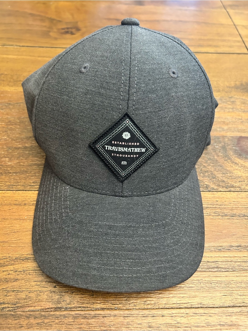 TravisMathew Gray Patch Logo Cap